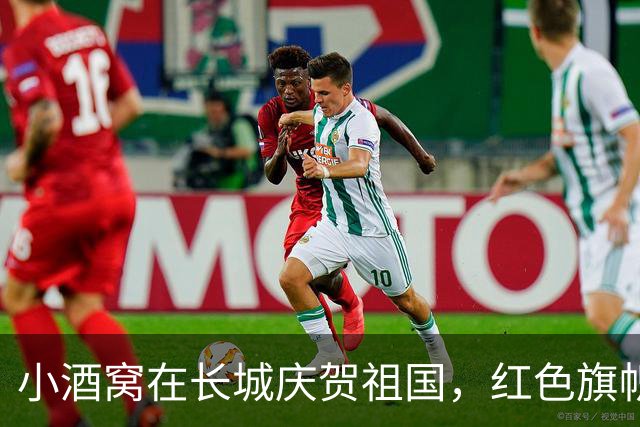 小酒窝在长城庆贺祖国，红色旗帜闪耀童心